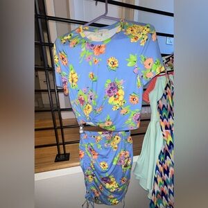 WAYF Crop top and skirt set